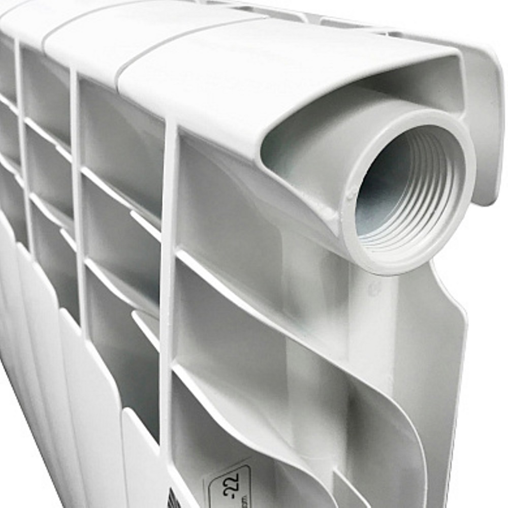 Биметаллический радиатор STI Bimetal GRAND 500/100 - Белый — изображение 3