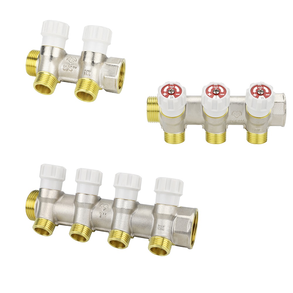 Коллектор распределительный Varmega с запорными клапанами