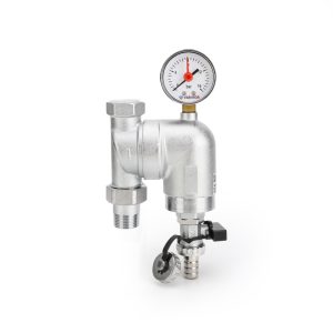 Фильтр сетчатый промывной Varmega VMSF03 поворотный, с разъемным соединением и манометром